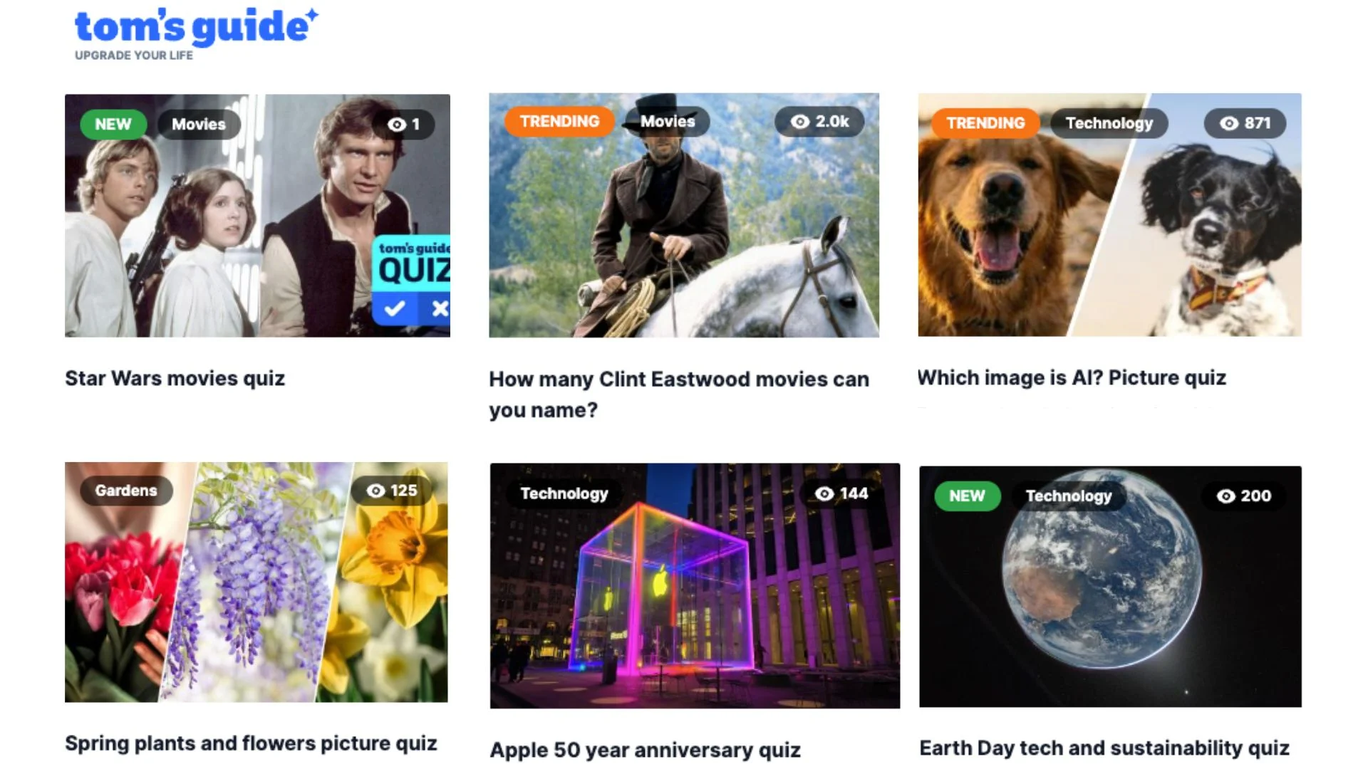 A selection of Toms Guide Puzzles & Quizzes