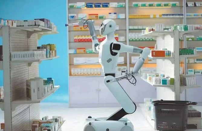 A Galbot robot precisely picking items from a warehouse shelf. | IMAGE CREDIT: Galbot