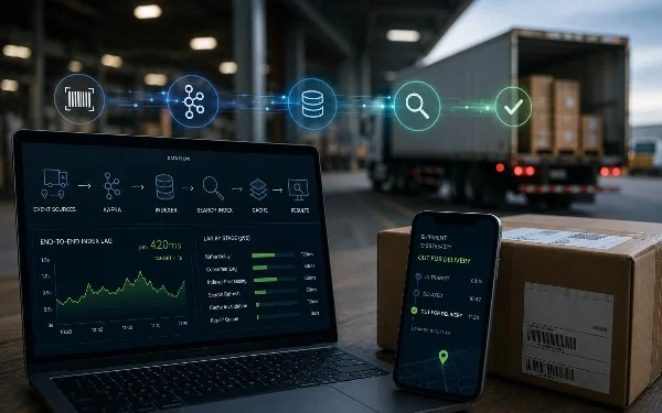 Tackling Latency Challenges in Distributed Search for Logistics
