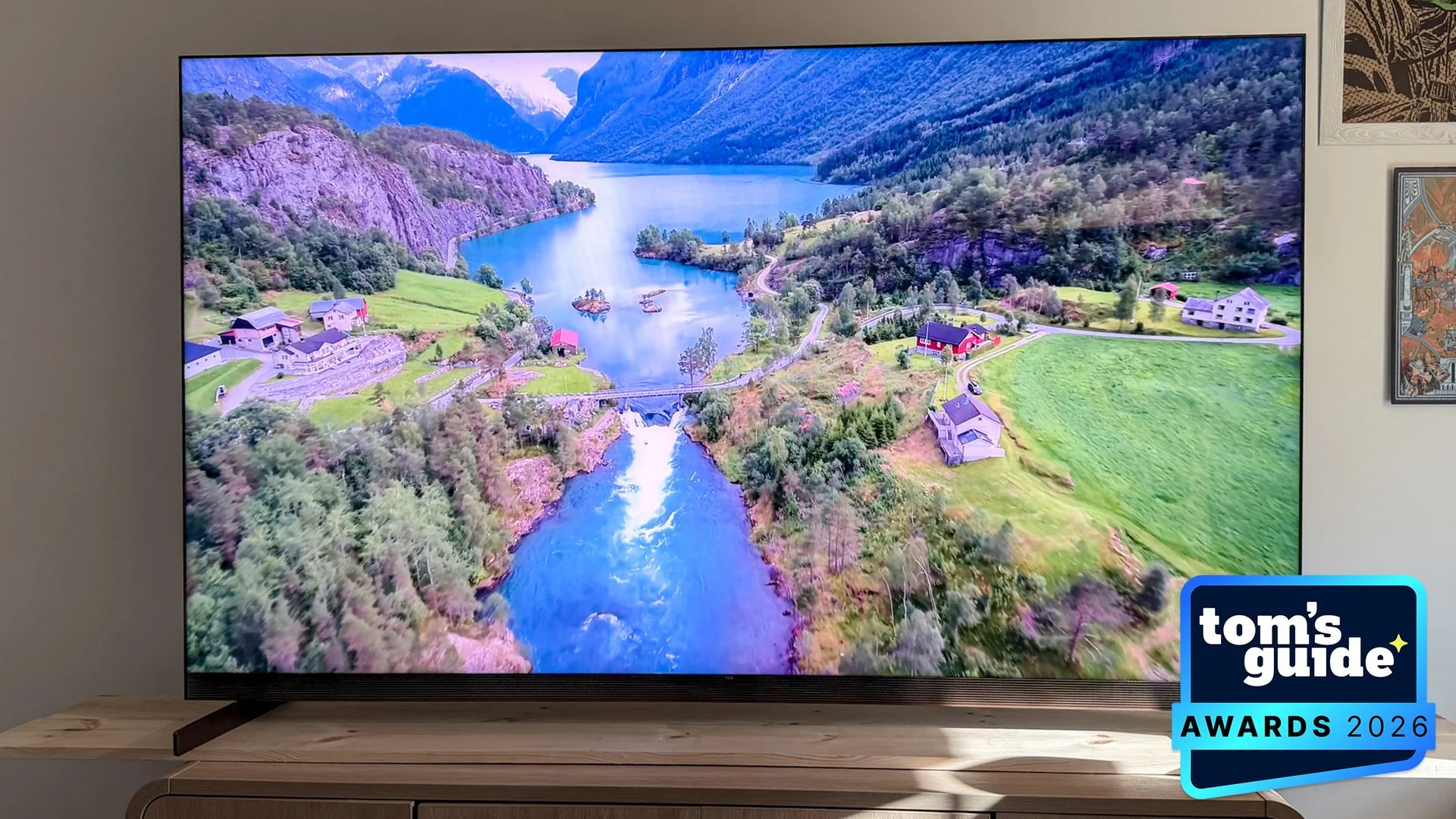The TCL X11L with a TG Awards 2026 badge
